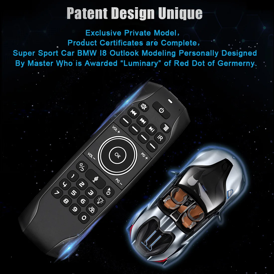 Home Volume Works Air Mouse TV Remote Designed For Nvidia Shield Android TV Box 