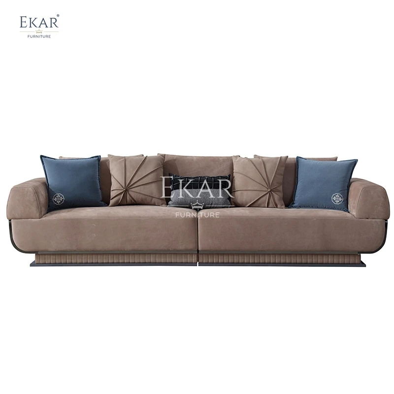 New modern design style matte leather living room sofa modular sofa