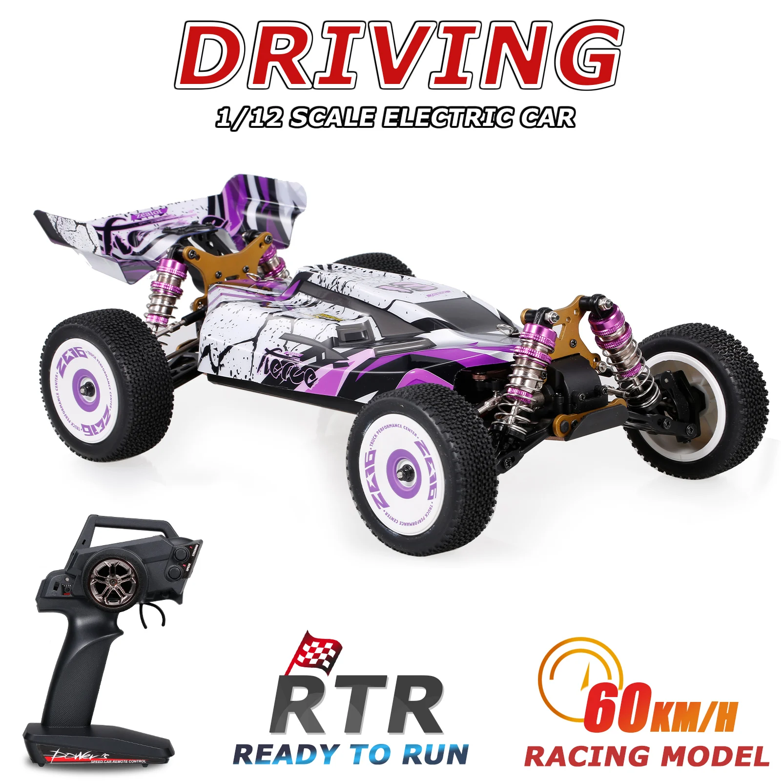 Wltoys 124019 RC Cars - High Speed 1/12 Scale Drift Toys
