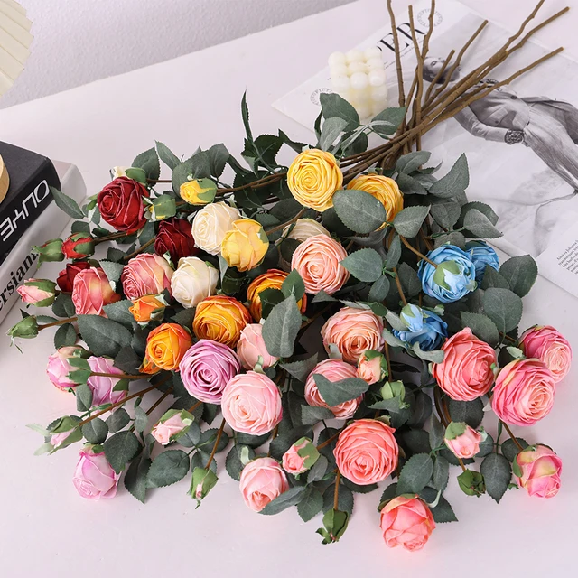 artificial centerpieces for wedding table high quality artificial flowers rose flowers  wedding decoration flowers manufacturer