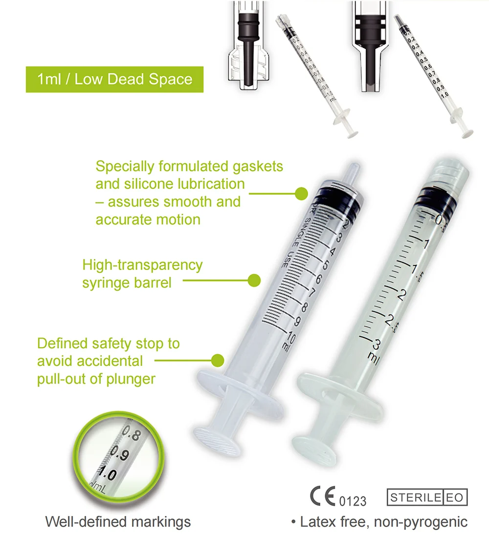 High Quality Hospital Supply Disposable 3-part syringe manufacture