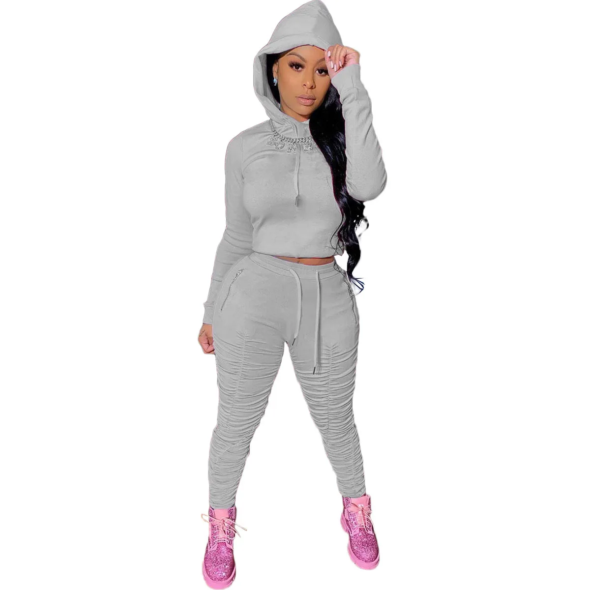 womens two piece outfits casual sweatsuits