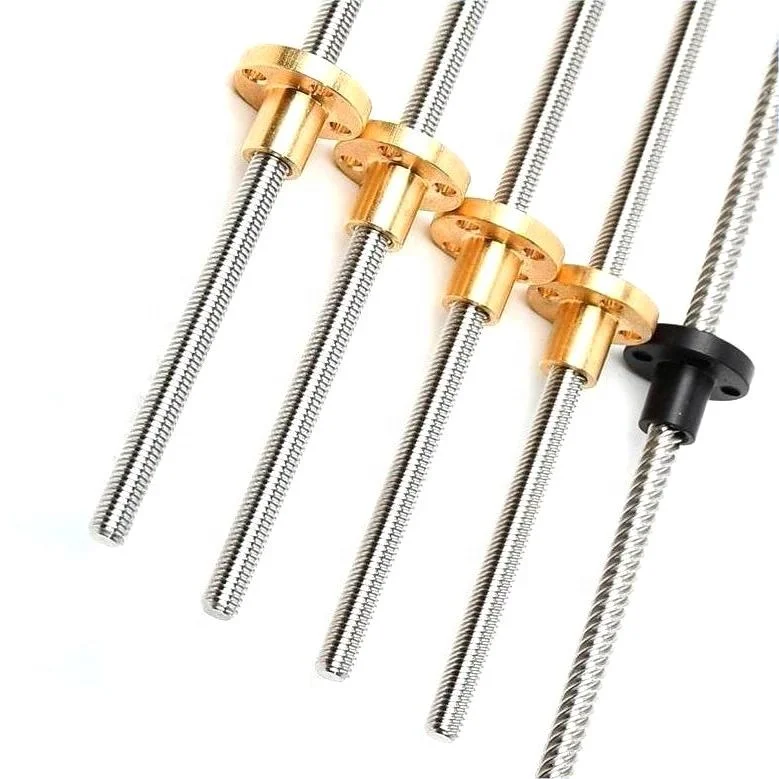 Super Surface Finish Carbon Steel/stainless Steel Brass POM Nut 1/4 Diameter 1/4-32 1/4-16 1/4-10 Acme Thread Mini Lead Screw