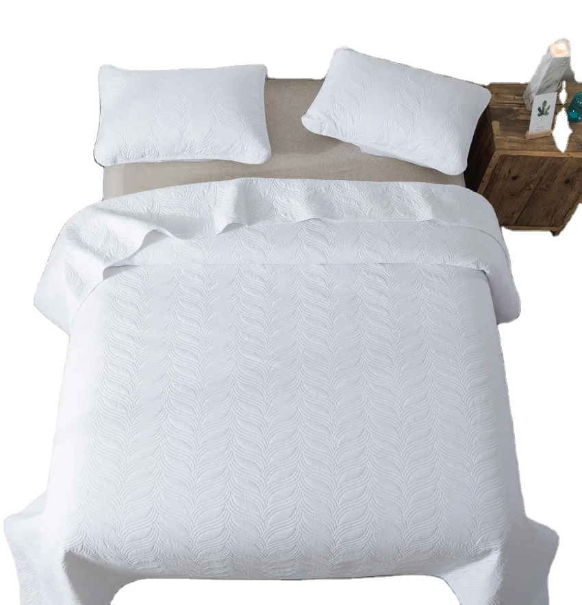 2025 большой заказ оптовая продажа новый дизайн ультразвуковое хлопковое жаккардовое роскошное атласное покрывало