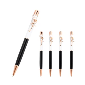 DIY Empty Tube Metal Ballpoint Pen Manufacturer New Creative Four-Leaf Clover Custom Logo Office Stationery Manufacturer