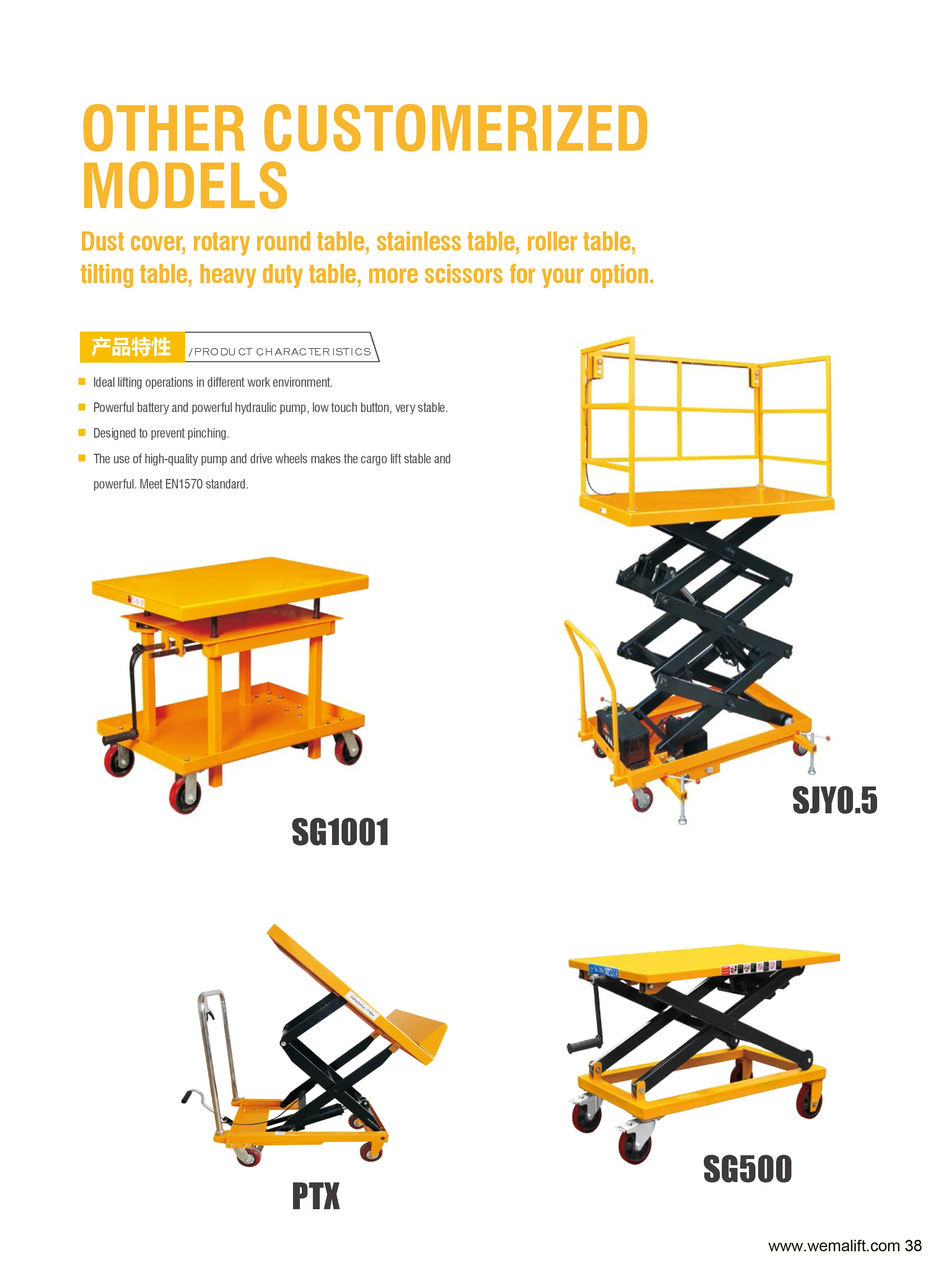 Scale Option Hydraulic Scissor Lift Table Two Wheeler Pallet Mini Small