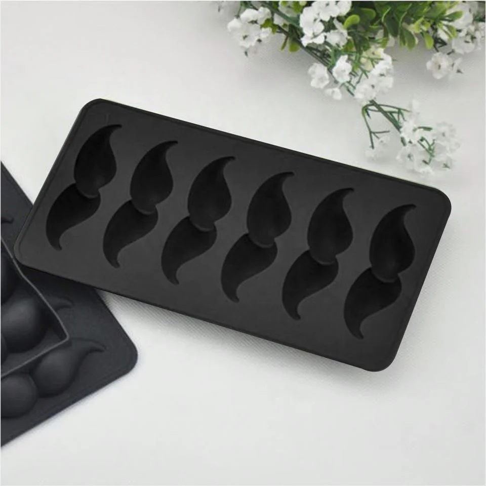 Beard Glasses Bow Tie Ice Lattice Ice Tray Ice Mold Silicone Mold