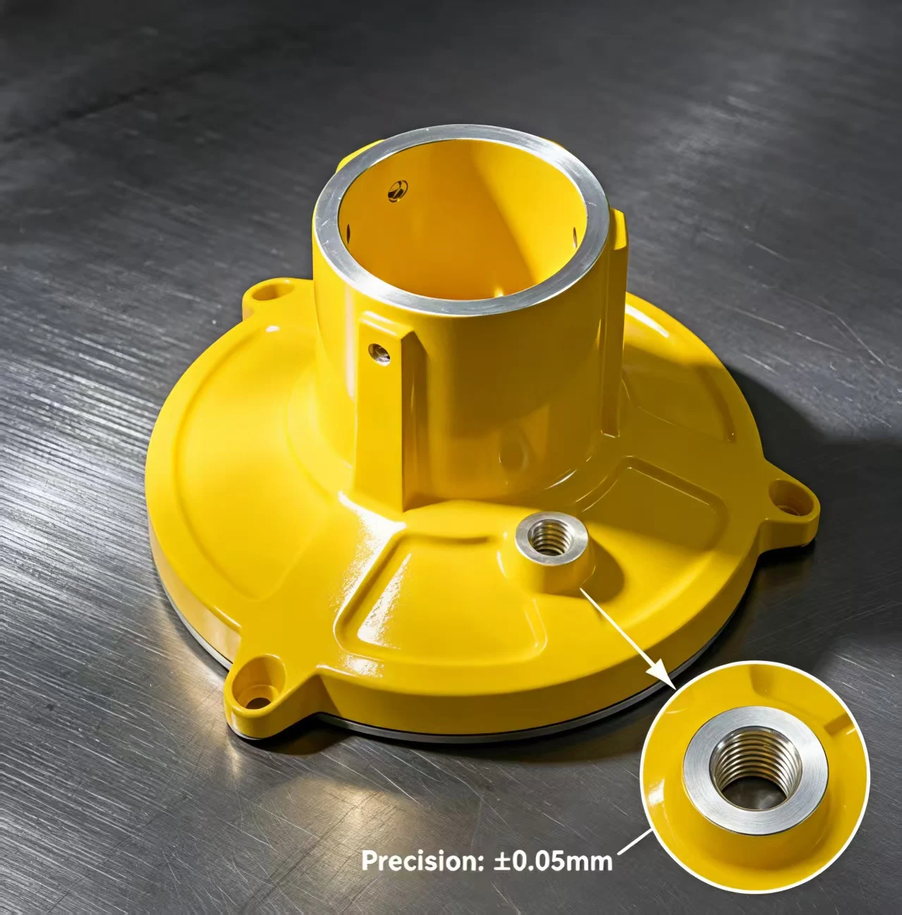 Podstawa obudowy kamer CCTV marki Runpeng z odlewu ciśnieniowego stopu aluminium, wykonana na zamówienie, obróbka CNC o wysokiej precyzji ±0,05 mm, powłoka proszkowa, części odlewane ciśnieniowo dostosowane do wymagań OEM dla sprzętu do nadzoru