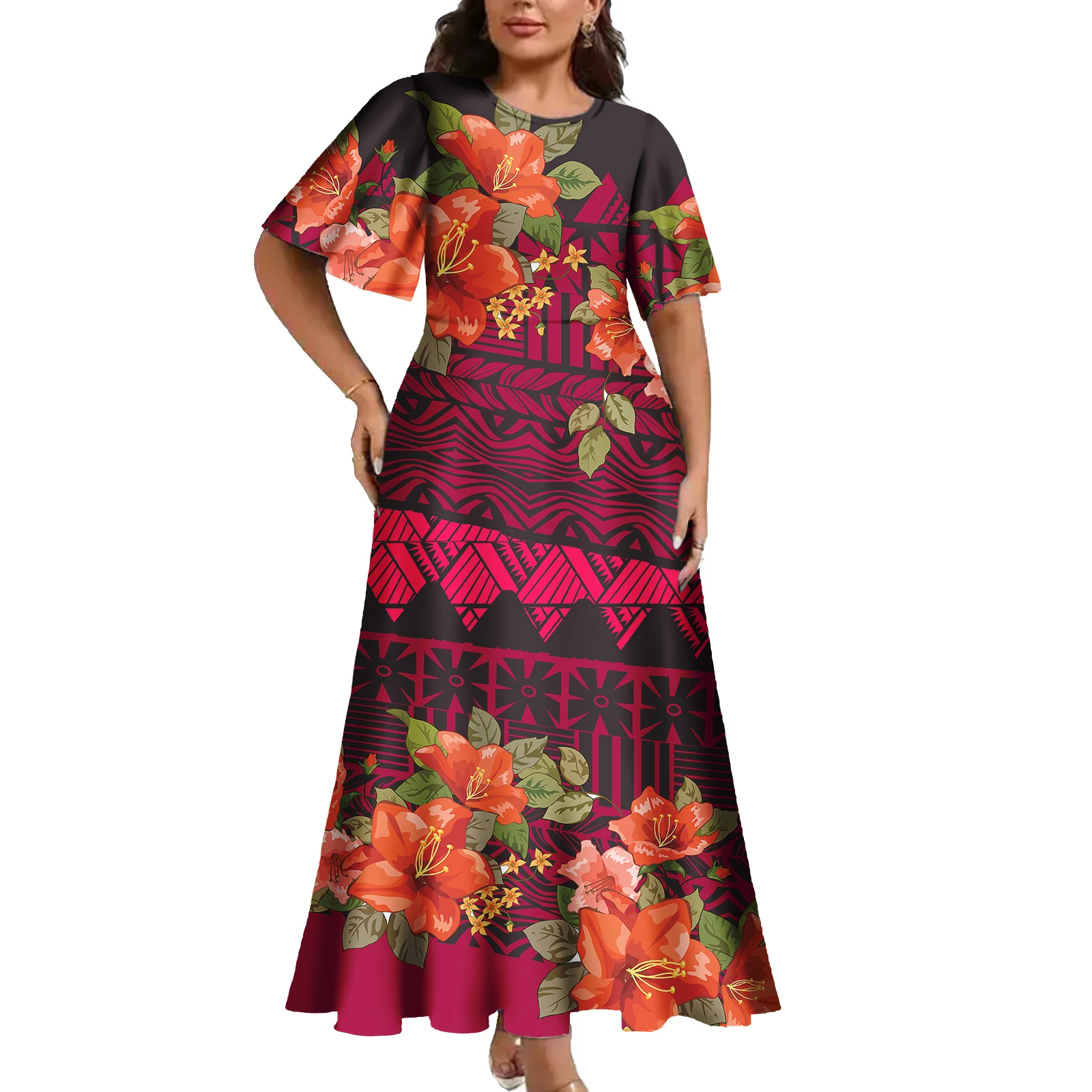 Custom Polynesian Tribal Plus Size Dress Stylish Dresses For Women ...
