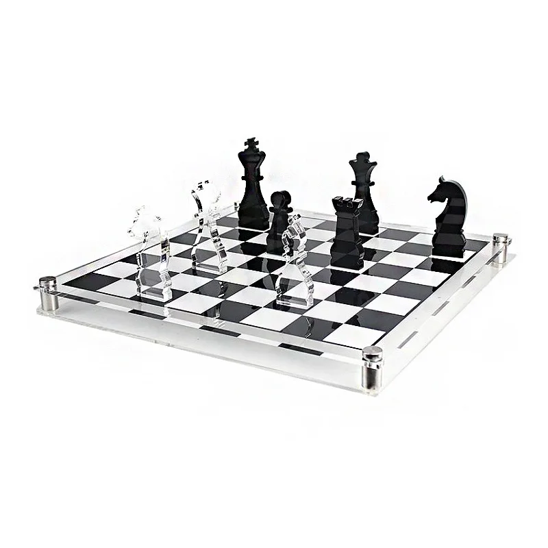 Pink Acrylic Chess Set Custom Acrylic Chess Wholesale Lucite Chess Set
