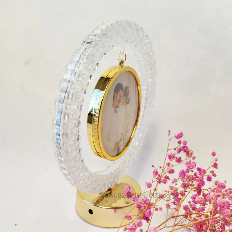 Goog Quality LED Photo Frame 2023 New LED Photo Frame Sublimation Blanks Birthday Wedding Gift Customized Photo Frame