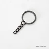 Gunblack 25mm flat hanging four-section chain