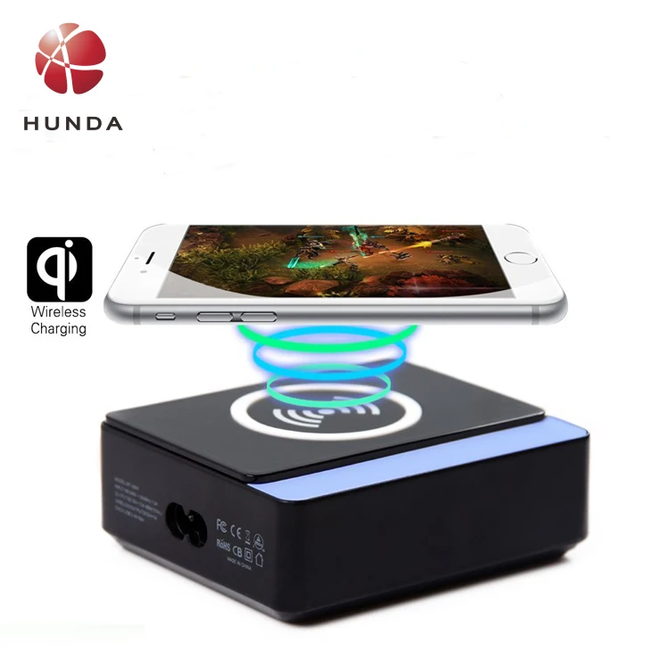 Универсальное беспроводное зарядное устройство HUNDA 2020 Qi для быстрой зарядки мобильного телефона