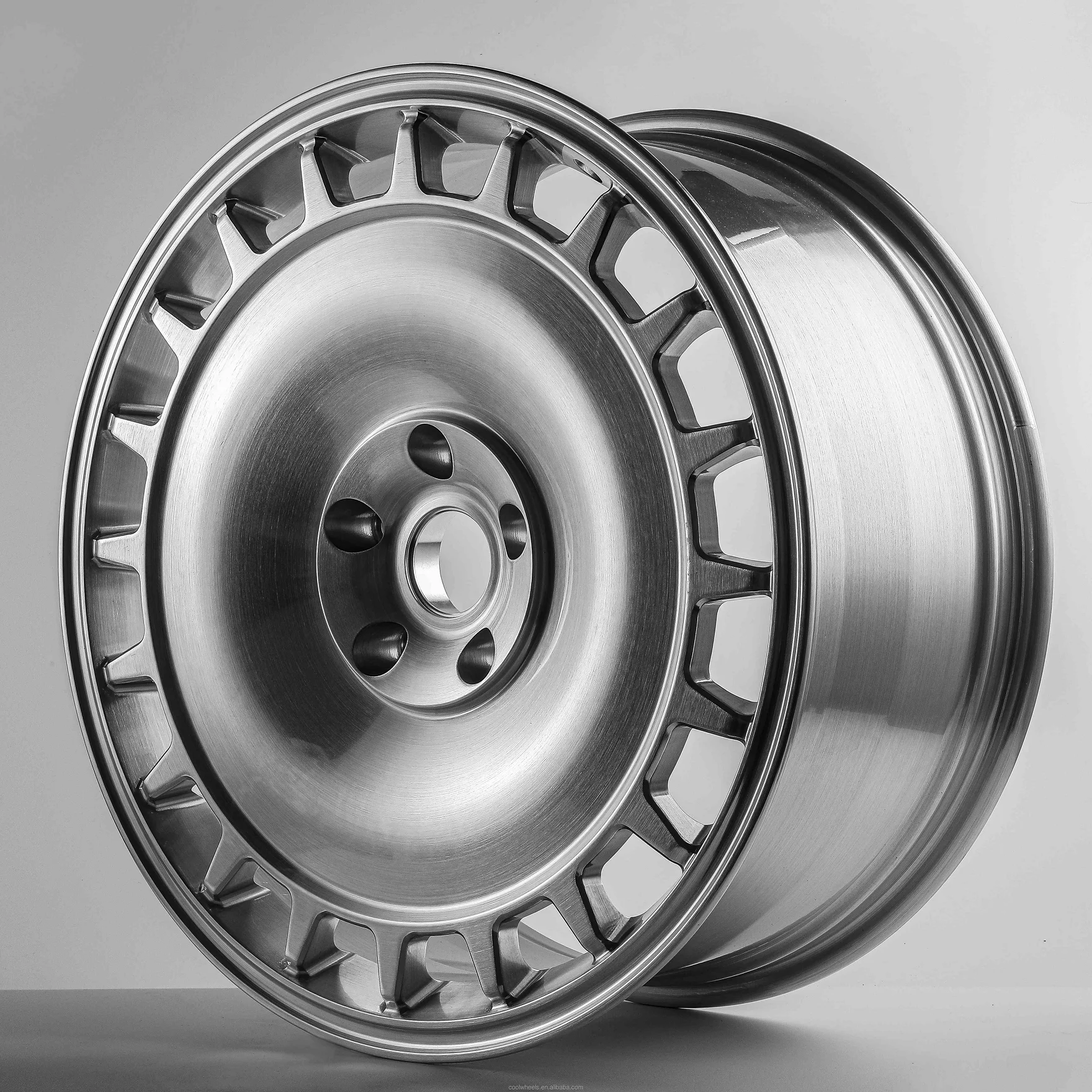 YEO Custom Forged Car Rims 15-26 Inch Deep Dish Chrome Lip Brushed ...