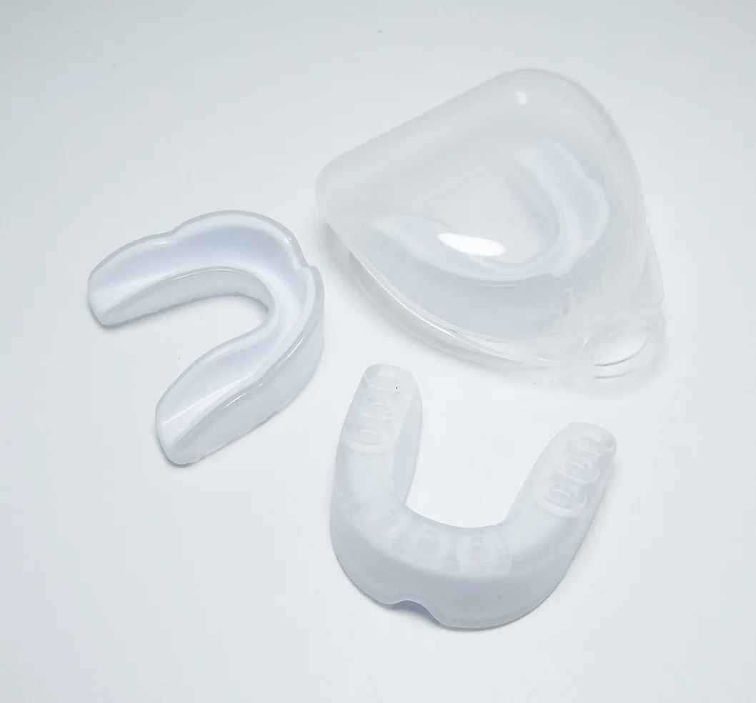 Wholesale high quality boxing basketball soccer sports double colors food grade EVA teeth protect braces