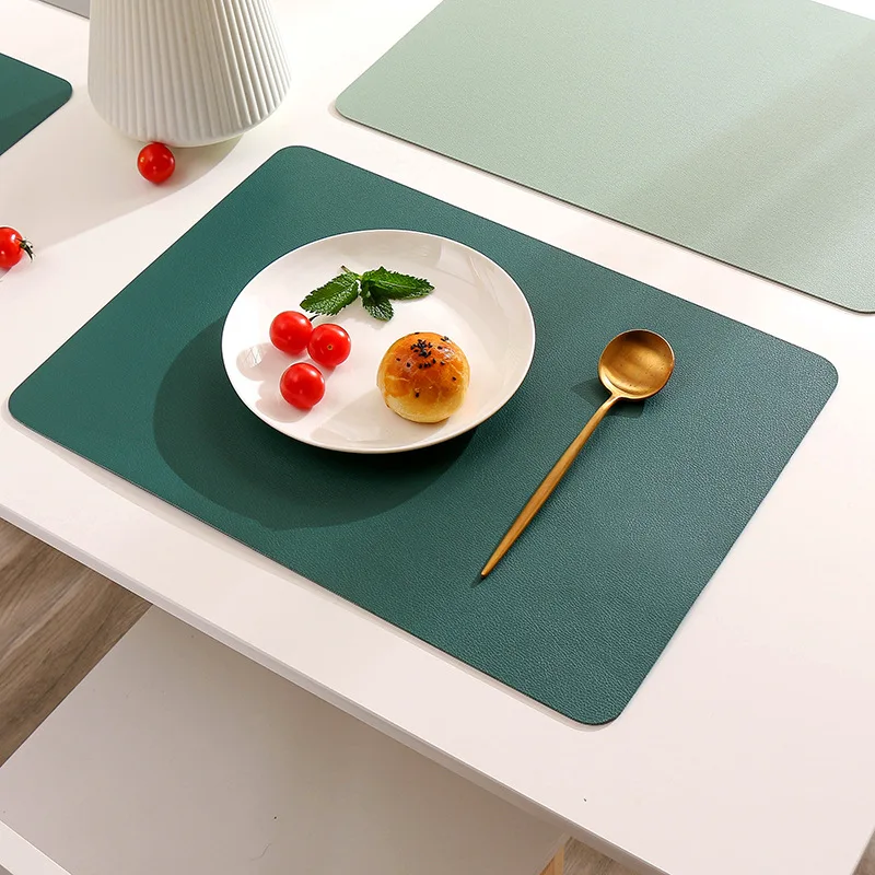 Leather Placemats Waterproof And Oil Proof Insulated Table Mats Hotel