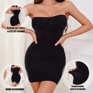 New Women's Casual Dress with Slim Fit Waist Cinching and Slimming Shapewear Effect