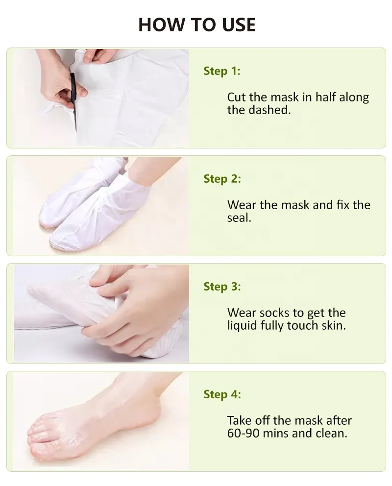 Custom Private Label Natural Organic Olive Oil Foot Peel Mask Peeling  Nourishing Exfoliating Foot Mask| Alibaba.com