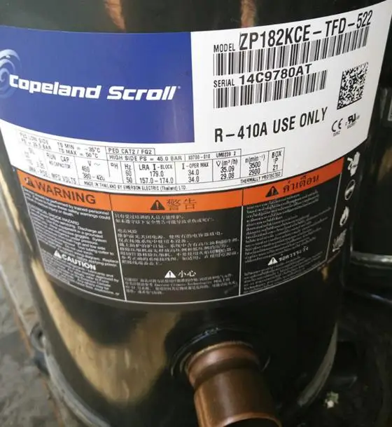 ZP182KCE-TFD-522 Refrigeration Compressor - Reliable Performance