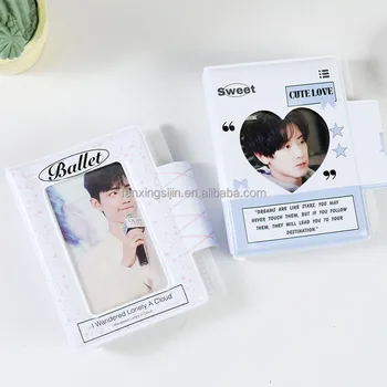 Wholesale Kpop Binder 3 inch PVC K-pop Collect Books Custom Photo Card Album for Photocards