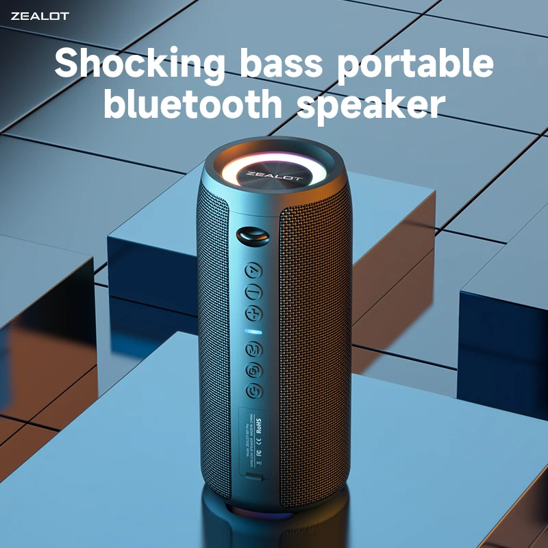 ZEALOT S51 PRO 40W Portable Wireless Waterproof Speaker with RGB