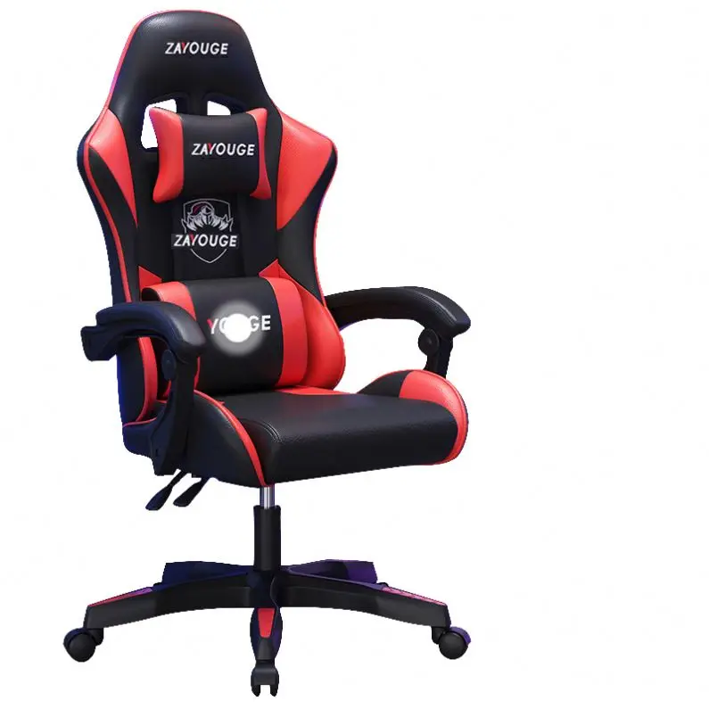 Gaming Desk Chair Footrest PC Computer Chair With Removable Head and Lumbar Pillow Gaming Chair Modern