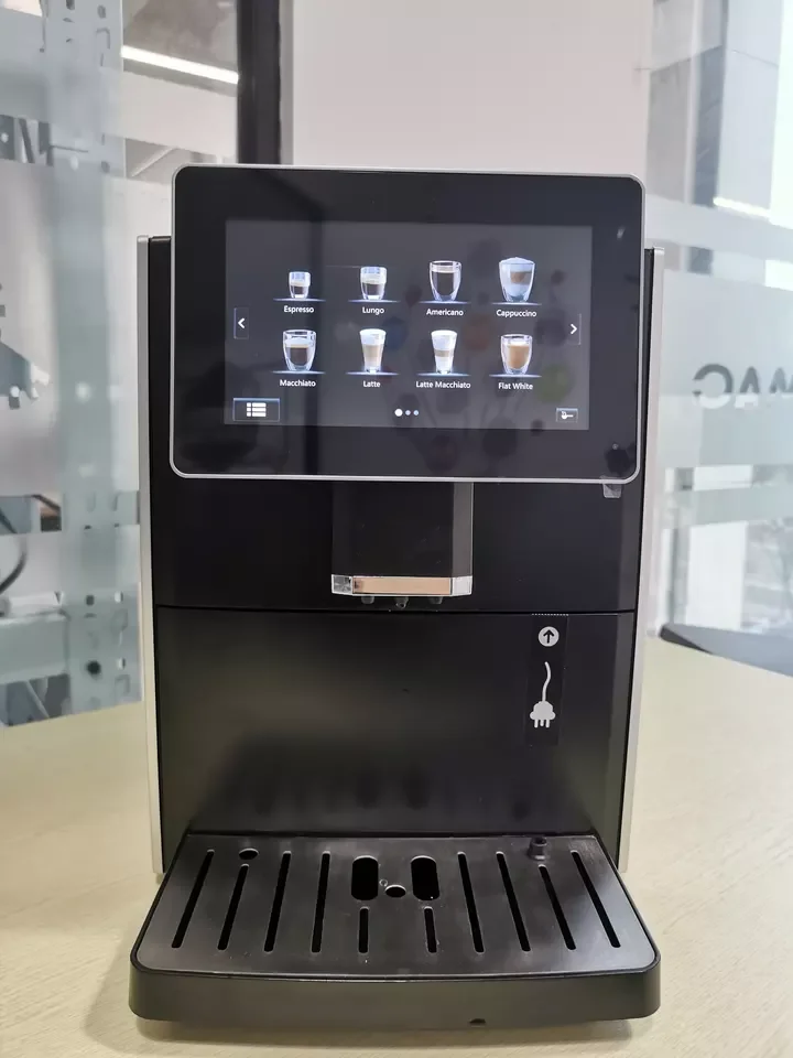 Commercial Cafeteras Electric Coffee Maker Best Business Touch Screen  Automatic Bean to Cup Coffee Machine With Milk Tank