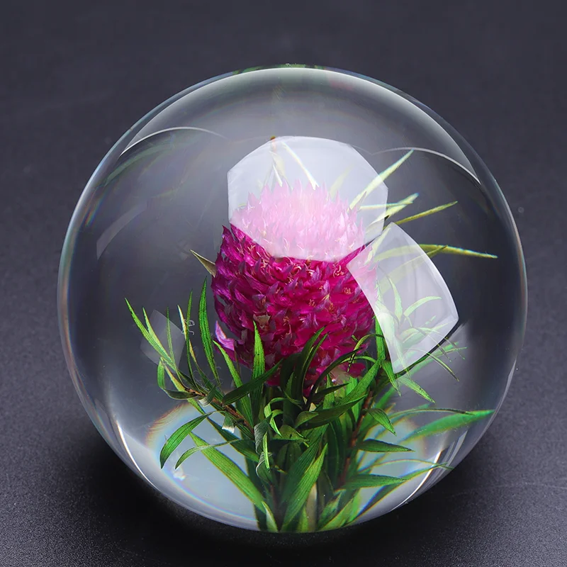 product wholesale new arrive 3d animal flower design crystal ball with base led light lamp for promotional gift-41