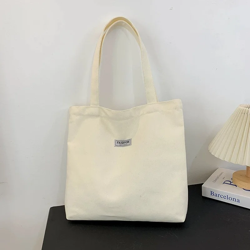 New Design Cotton Tote Shopping Bag With Full Print Sublimation Heavy Duty 12OZ Recycled Canvas Tote Bag For Women