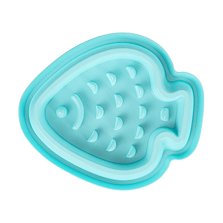 New Anti-Choking Anti-Overflow Anti-Slip Silicone Dog Bowl Slow Food Bowl for Pet Cats PP Dog Bowl Pet Supplies