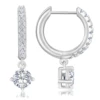 Silver 15mm Hoop Drop Earring