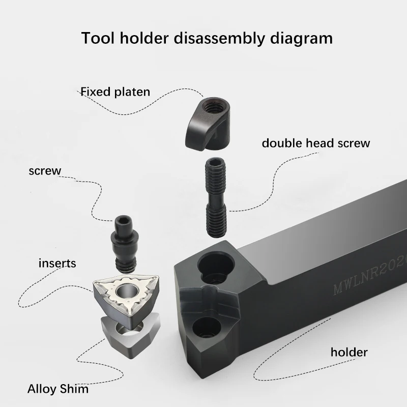 Cnc Cutting Tools Shank 12mm Lathe Inserts Tool Holder Carbide Boring