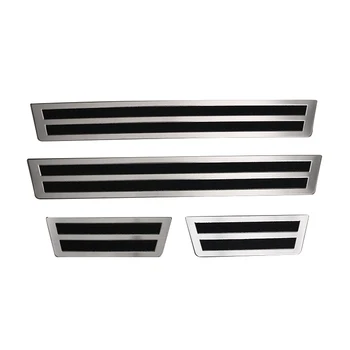 4 Pieces Car Exterior Accessories Chromed Door Sill Plate For Honda Fit Gr1-8 2020