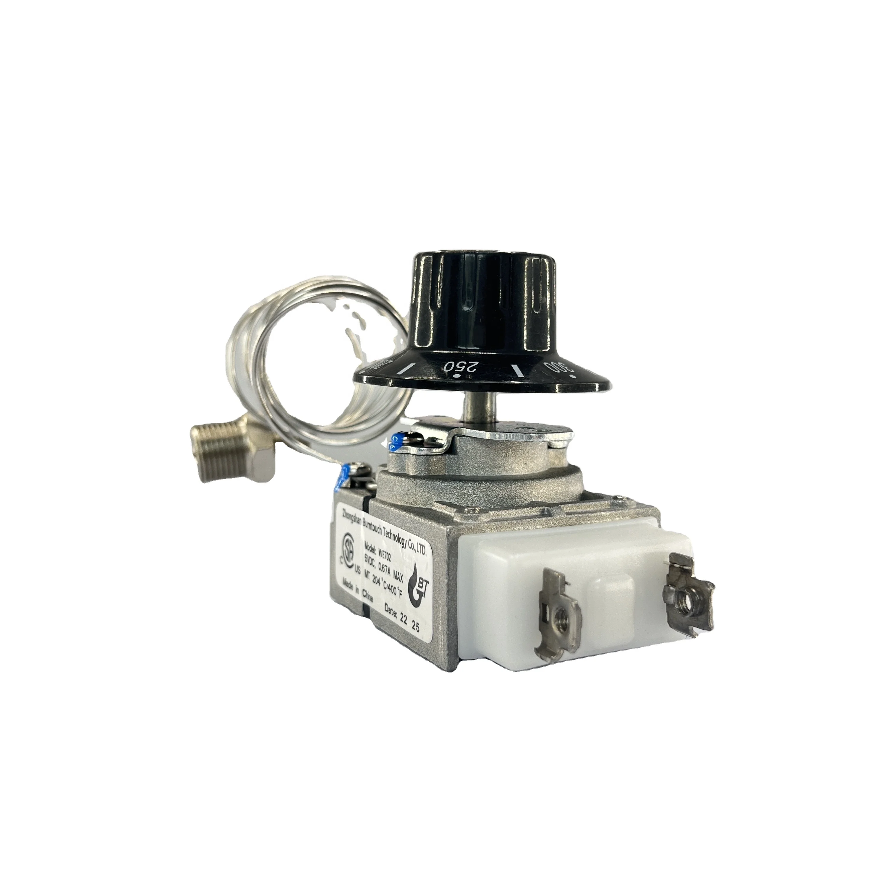 Электрический контрольный клапан термостата для фритюрницы 200F-400F с проводом датчика 1000 мм