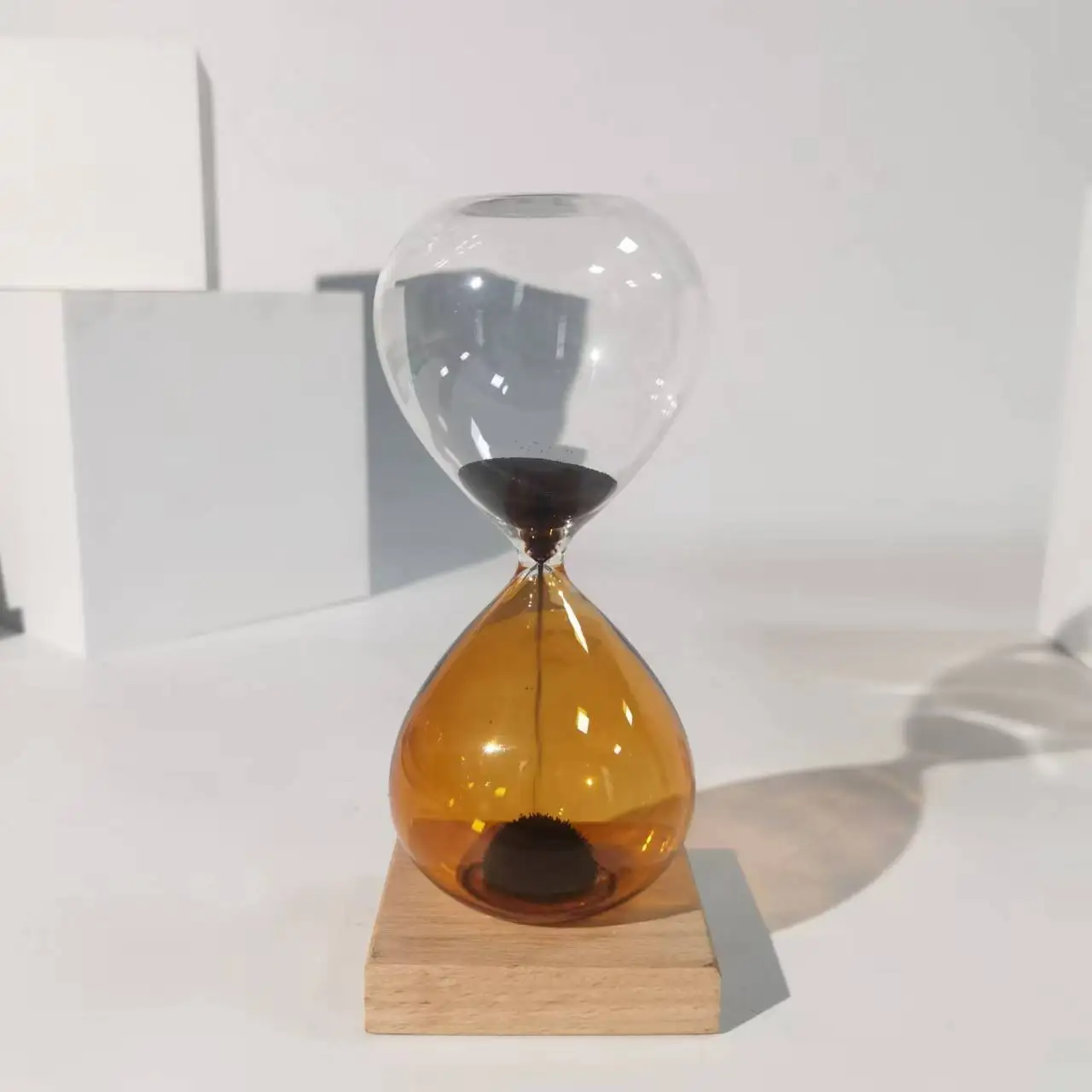 Magnetic Hourglass Sand Clock Timer for Home Office Desk Decor for Age 5-7 Years