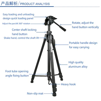 KALIOU Aluminum Alloy 3540 with Phone Holder Lightweight 360 Degree Portable Flexible Tripod product image