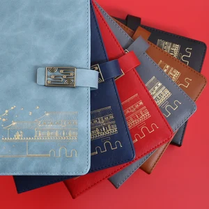 A5 Hardcover PU Leather-Lined Journal with Buckle Gift Magnetic Dairy