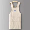 BeigeZJ618Little boy's cotton wrinkle cross belt pure cotton