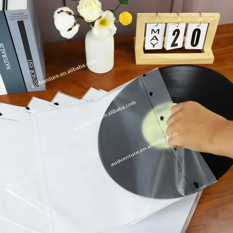 Aanti Static 3 Layer PE Record Sleeves Insert Turntable Player  Style Vinyl Record Inner Sleeves Hot Sale Vinyl Record Sleeves
