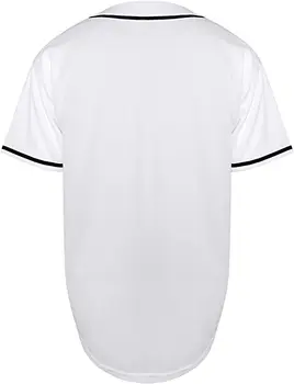 Buy KUAIPAO Blank Baseball Jersey,Short Sleeve Plain Jersey Shirt