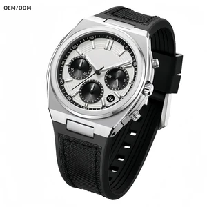 OEM ODM Custom 316L Stainless Steel Japanese VK63 Quartz Chronograph Date Sapphire Watch for Men