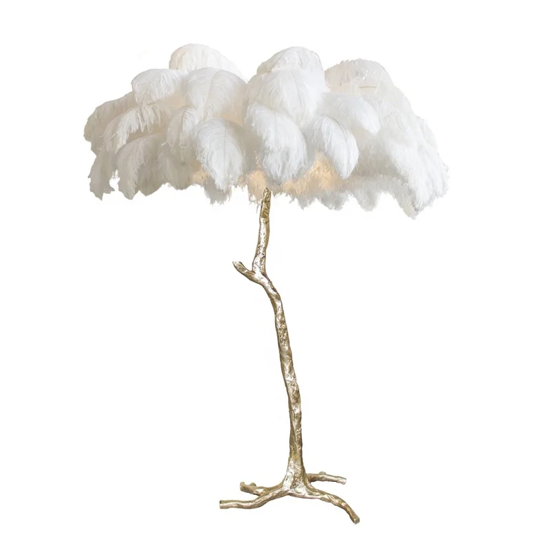 Ostrich feather floor lamp christmas lamp decoration stand lamp floor for home ETL52508