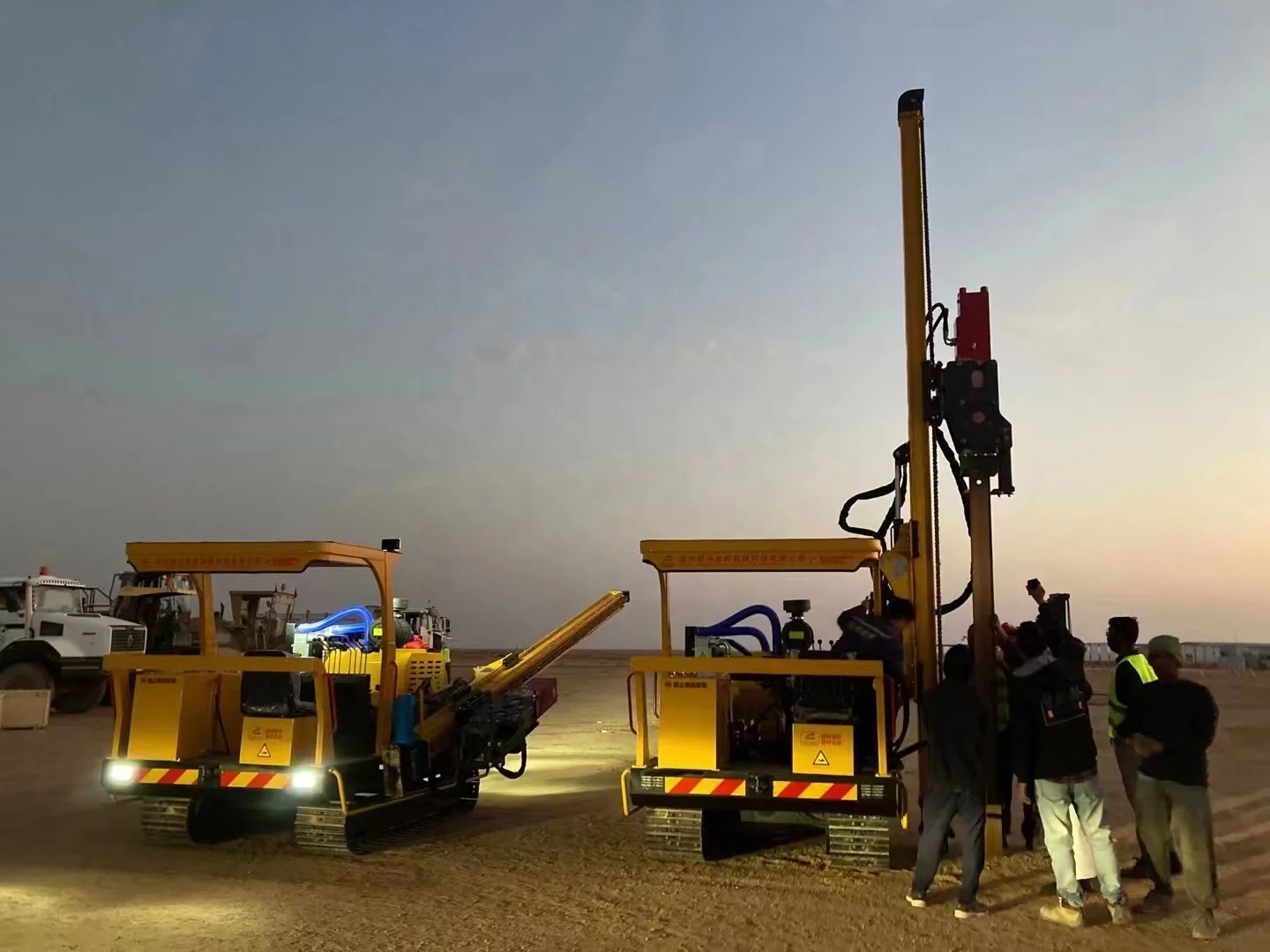 HXR536D-1 Solar Pile Driver Ramming Punching Machine I Beam Channel Pounder Machine