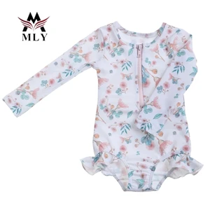 New Design Kids Girl One Piece Swimwear Custom Fashionable Bikini Children Swimsuit