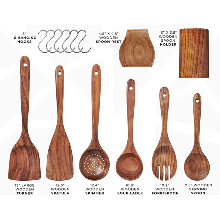 Wood Kitchen Accessories Utensils Cooking Dishwasher Safe Wood Cooking Utensils Wood Kitchen