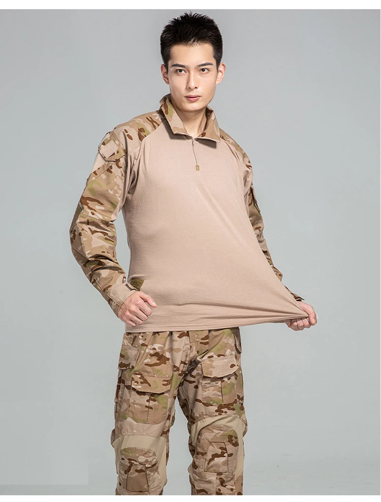 G3P Men's Tactical Frog Shirt Long Sleeve For outdoor sport Combat Uniform Shirt Frogman Set Tactical Pant