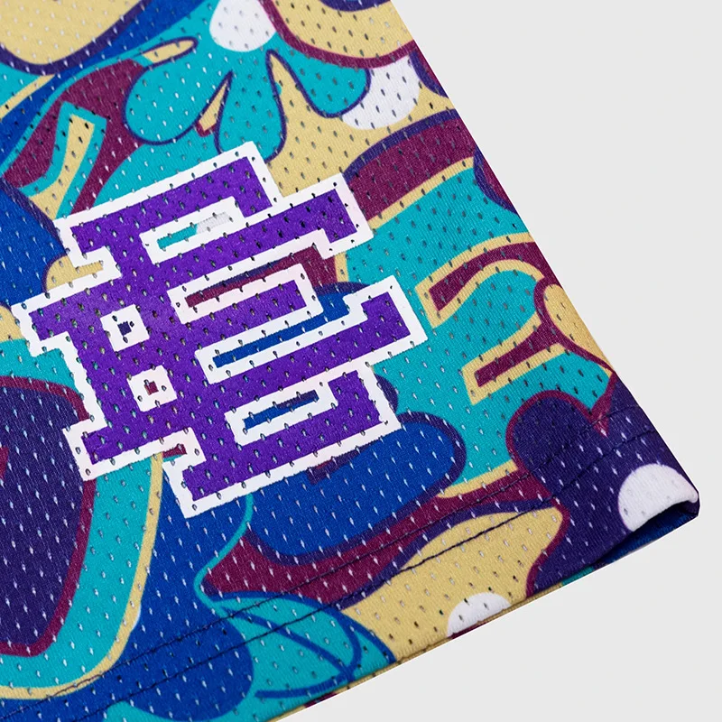 Summer Breathable Mesh Oversized Men Shorts Custom Printed Graphic  Casual Fiess Beach Shorts411_voghion.com