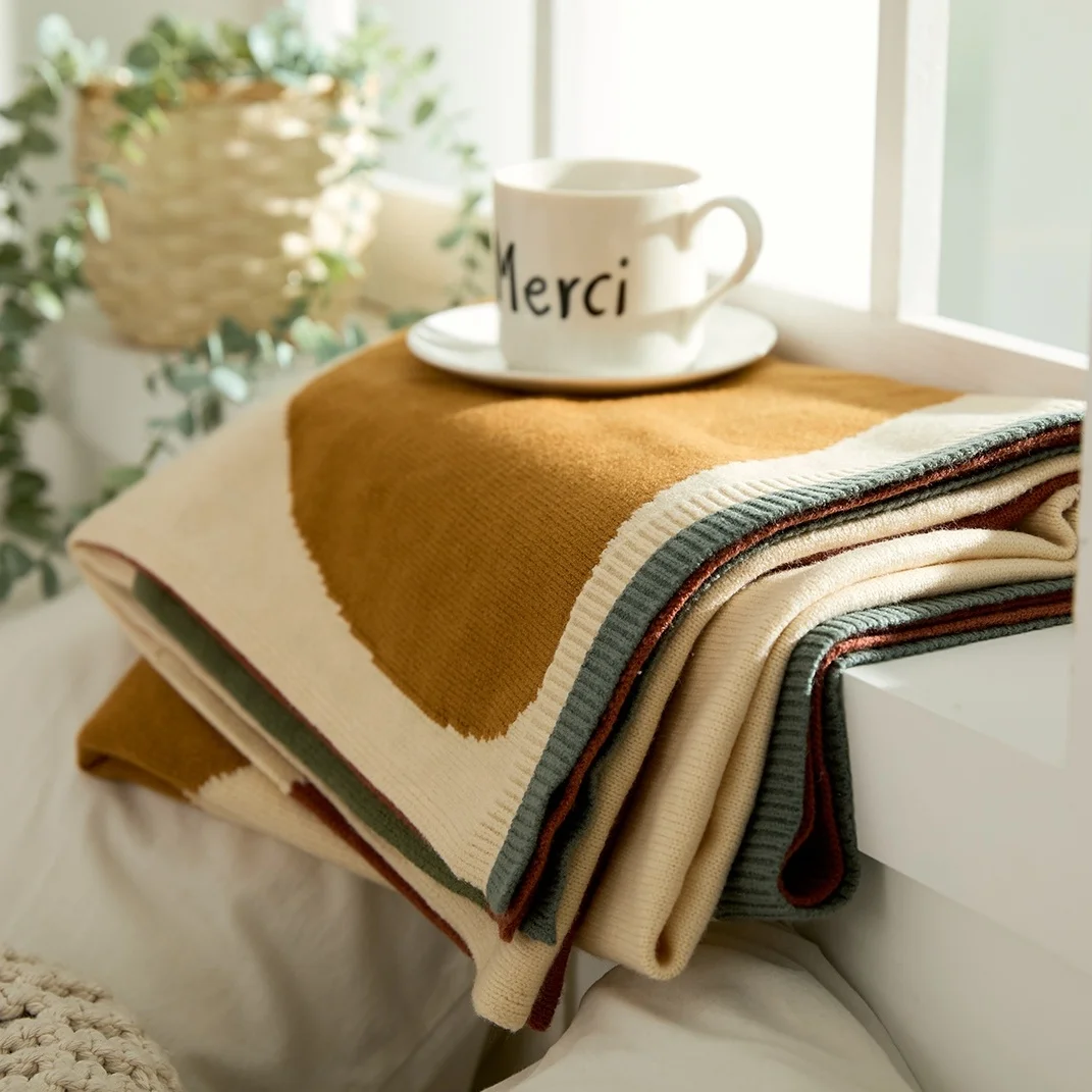 Bl Fashion Hangat dan Selesa Knitted Throw Blanket untuk Sofa dan Hiasan Rumah Sangat Lembut Nyaman