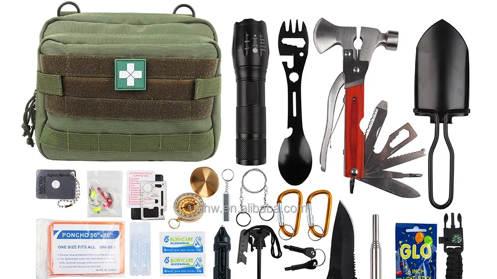 Outdoor Emergency Aid Kit Bag First Camping Hiking Aid Kit Survival ...