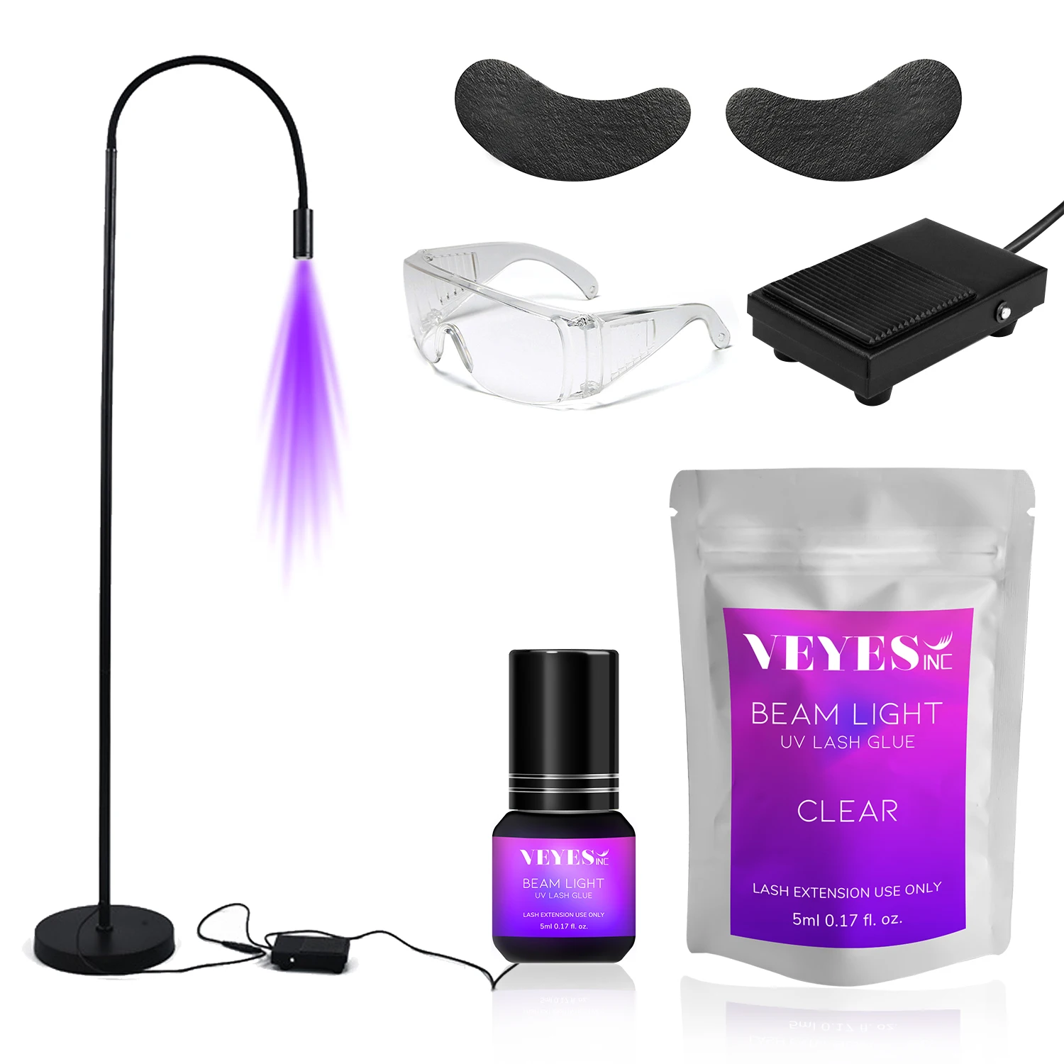 Veyes Inc New Product Uv Led Lamp For Lash Extensions And Glue Sensitive Led Uv Lash Extension